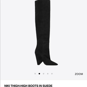 ysl thigh high boots